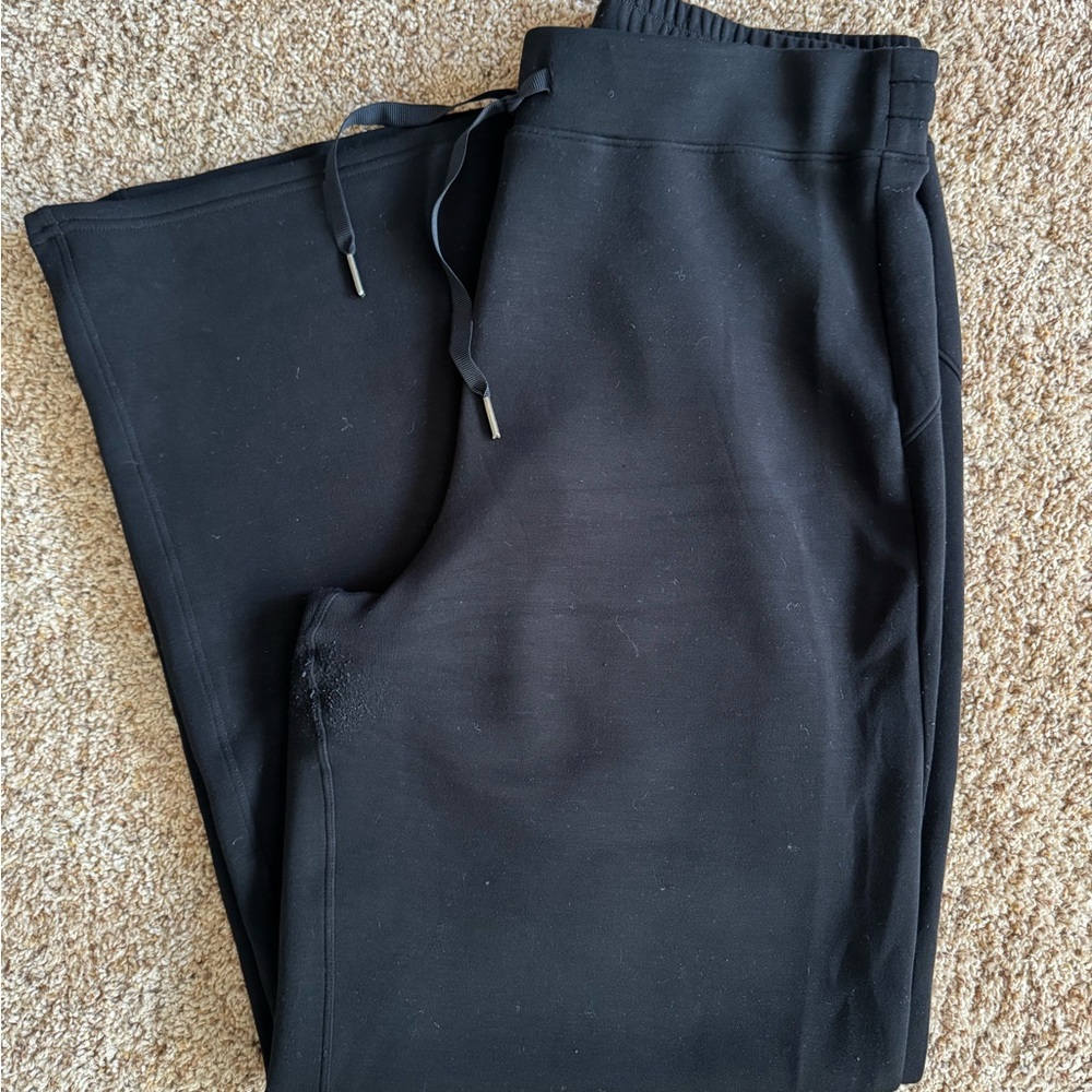 SPANX Air Essentials Black Wide Leg Pants